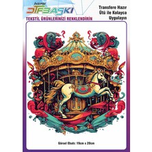 F17 Ajans Vintage Ütü ile Yapışan Tişört Tekstil Dtf Baskı