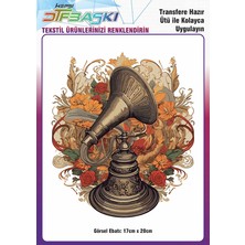 F17 Ajans Vintage Ütü ile Yapışan Tişört Tekstil Dtf Baskı