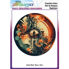 F17 Ajans Vintage Ütü ile Yapışan Tişört Tekstil Dtf Baskı