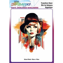 F17 Ajans Vintage Ütü ile Yapışan Tişört Tekstil Dtf Baskı