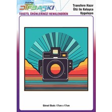 F17 Ajans Vintage Ütü ile Yapışan Tişört Tekstil Dtf Baskı