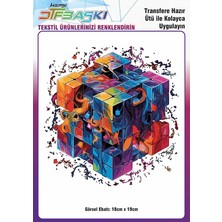 F17 Ajans Vintage Ütü ile Yapışan Tişört Tekstil Dtf Baskı