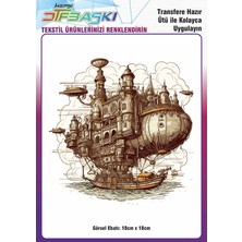 F17 Ajans Vintage Ütü ile Yapışan Tişört Tekstil Dtf Baskı