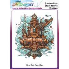 F17 Ajans Vintage Ütü ile Yapışan Tişört Tekstil Dtf Baskı