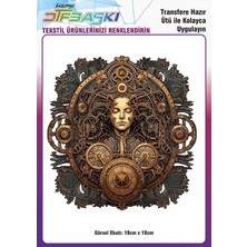 F17 Ajans Vintage Ütü ile Yapışan Tişört Tekstil Dtf Baskı