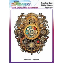 F17 Ajans Vintage Ütü ile Yapışan Tişört Tekstil Dtf Baskı