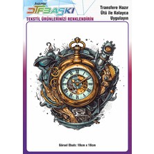 F17 Ajans Vintage Ütü ile Yapışan Tişört Tekstil Dtf Baskı