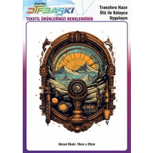 F17 Ajans Vintage Ütü ile Yapışan Tişört Tekstil Dtf Baskı