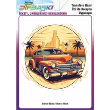 F17 Ajans Vintage Ütü ile Yapışan Tişört Tekstil Dtf Baskı