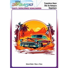 F17 Ajans Vintage Ütü ile Yapışan Tişört Tekstil Dtf Baskı