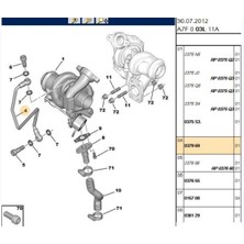 Psa Turbo Yağ Borusu 207 307 308 Expert Partner Tepee Dw6 (0379.69-TIEA0851)