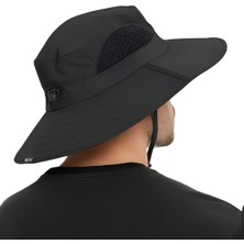Tezzgelsin Unisex Geniş Kenarlı Fileli Katlanabilir Plaj Şapkası