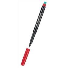 Faber Castell 1523 Asetat Kalemi Silgili S Uç - Kırmızı