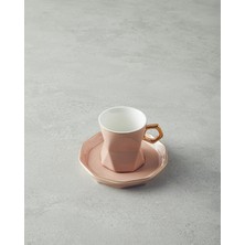 English Home Axel New Bone China 4 Parça 2 Kişilik Kahve Fincan Takımı Pudra