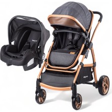 Baby Care Bc 315 - Safari Pro Travel Sistem Bebek Arabası ( Siyah-Gold )