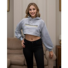 Ligves Zaya Kapuşonlu Crop Sweatshirt