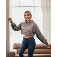 Ligves Zaya Kapuşonlu Crop Sweatshirt