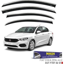 Niken Fiat Egea Kromlu Cam Rüzgarlığı Niken 2016+ Sonrası Uyumlu