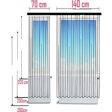 DT Home Elleri Havada Mavi Elsa Çocuk Odası 2 Kanat Fon Perde