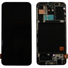 Samsung A40 Revize Dokunmatik Ekran Çıtalı (Siyah)