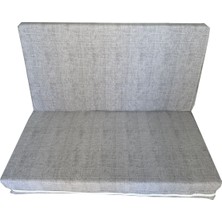 Vip Home Concept Şark Köşesi Minderi Büyük Ölçü Katlanır Sünger Yatak 120X195X8 Cm-Gri-Çift Kişilik Yatak