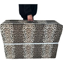 Nelson Katlanır Yer Yatağı ve Tek Kişilik Sünger Katlanır Minder Yatak 90X190X10 Cm-Leopar
