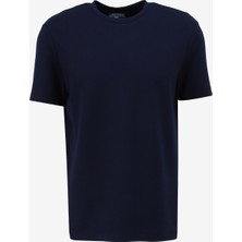 Discovery Expedition Lacivert Erkek Bisiklet Yaka Loose Fit T-Shirt D4Sm-Tst3277