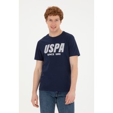 U.S. Polo Assn. Erkek Regular Fit Bisiklet Yaka Lacivert Tişört 50282027-VR033