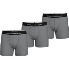 Don-Kayde Premium Micro Modal Antrasit Gri Erkek Boxer 3'lü Set