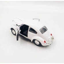 ZFN Metal Beetle Vosvos Diecast Nostaljik Araba 12 cm Açılır Kapı Çek Bırak Dekor Oyuncak