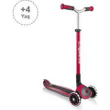 Globber Master Işıklı Katlanabilir Scooter - Kırmızı