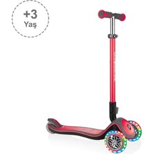 Globber Elite Deluxe Işıklı Scooter - Kırmızı