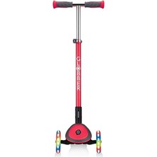 Globber Elite Deluxe Işıklı Scooter - Kırmızı