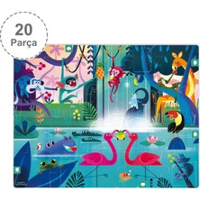 Janod 20 Parça Sürpriz Puzzle - Orman