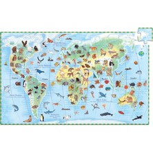 Djeco Klasik Puzzle 100 Parça - World's Animals