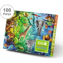 Crocodile Creek Puzzle - 100 Parça - Orman Cenneti