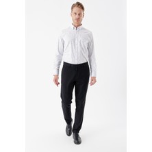 İmza Siyah Pamuklu Likralı Yan Cepli Comfort Fit Rahat Kesim Casual Pantolon 1003235154