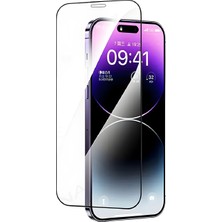 Mopal iPhone 13 Pro Max Anti-Static Cam Ekran Koruyucu Darbe Emici Kolay Uygulama Aparatlı