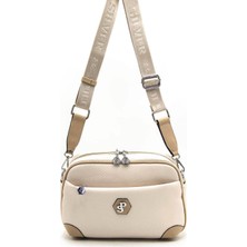 Silver Polo Bej - Ten SP1094 Kadın Çapraz Çanta