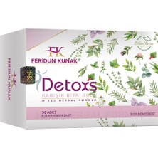 Feridun Kunak Detoxs Karışık Bitki Tozu 30 Adet Detoks Çayı Bitkisel Karışım