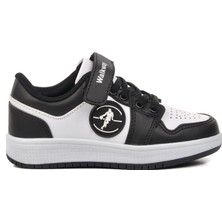 Walkway Sloga-P Siyah-Beyaz Çocuk Spor Ayakkabı