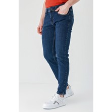 İmza Lacivert Gabardin 5 Cepli Slim Fit Dar Kesim Casual Denim Jean Kot Pantolon 1023240150