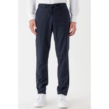 İmza Koyu Lacivert Yan Cepli Slim Fit Dar Kesim Casual Pantolon 1003235121