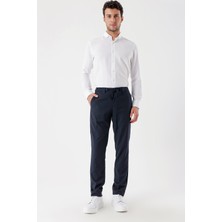 İmza Koyu Lacivert Yan Cepli Slim Fit Dar Kesim Casual Pantolon 1003235121