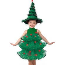 Masal Kostüm Yılbaşı Noel Ağacı Kız Çocuk Kostümü Nl-19