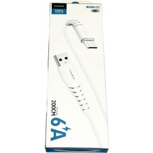 6A - Beyaz - Fast Charger - Mıcro Usb/data Şarj Kablosu - Samsung Ile Uyumludur