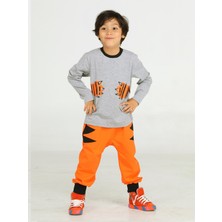 Casabony Tiger Paws Turuncu Pantolon+T-Shirt Takım