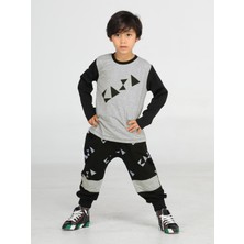 Casabony Casa Black Baggy Pantolon + T-Shirt Takım