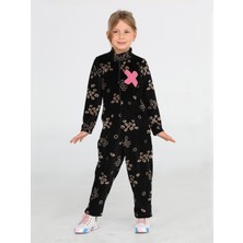 Casabony Casa Baskılı Laci Kadife Çocuk Tulum