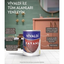 Vivaldi Vivaldi-Tezgah,mermer,fayans Boyası Seti Vernik ve Astar Gerektirmez Mutfak ve Banyo Boyası 1kg